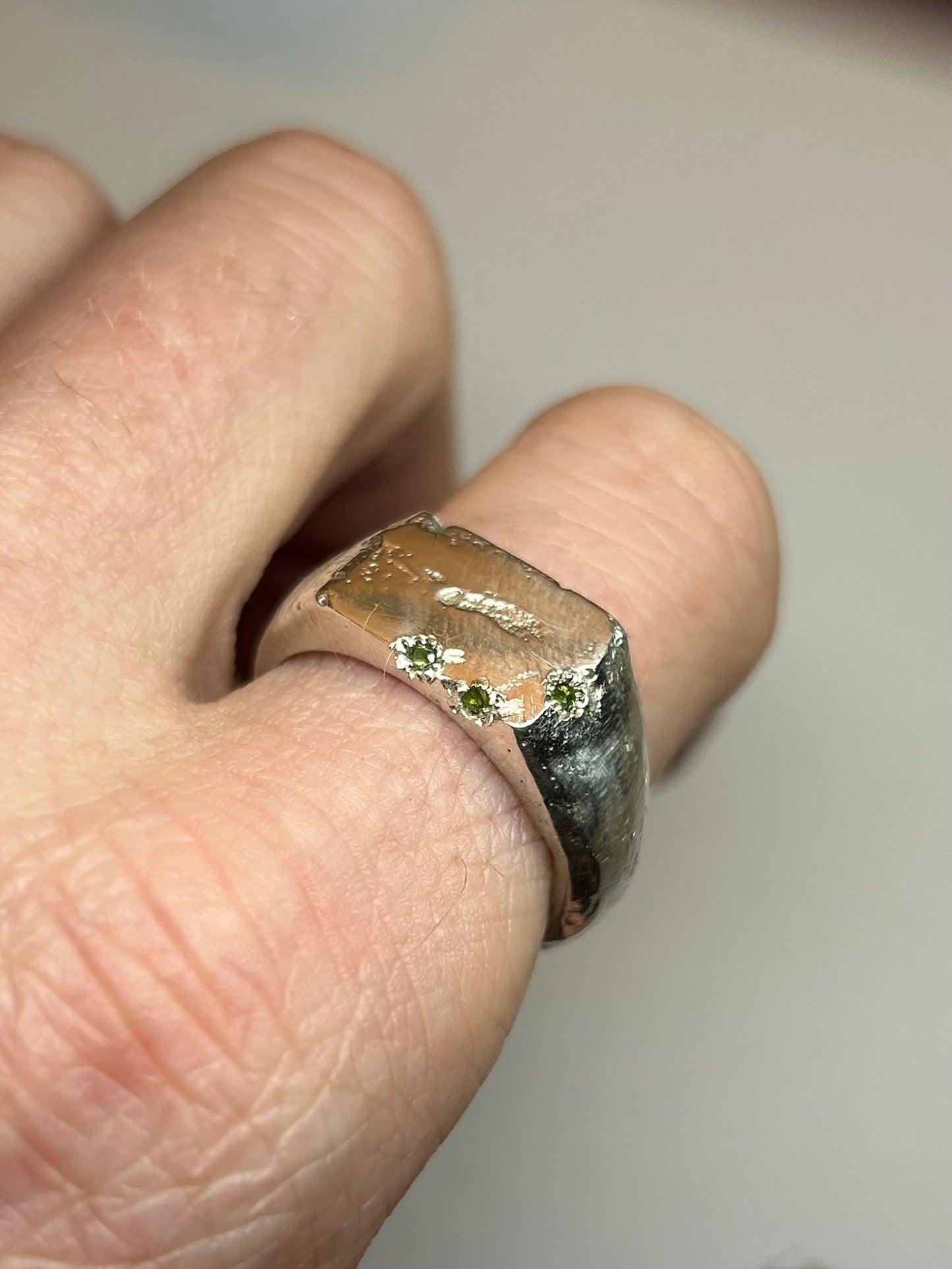Green Sapphire Signet