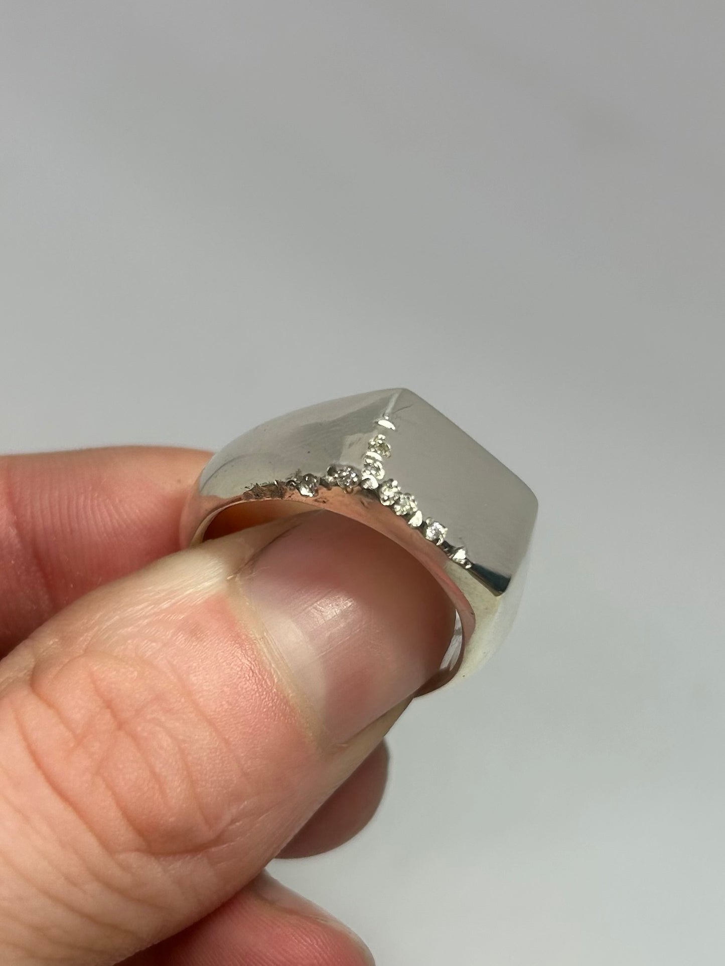 Rough Diamond Signet