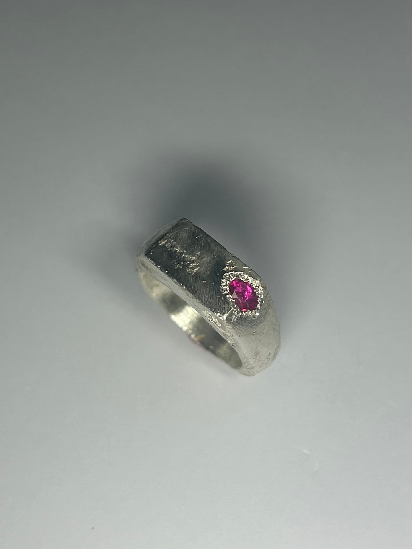 Rough Ruby Signet
