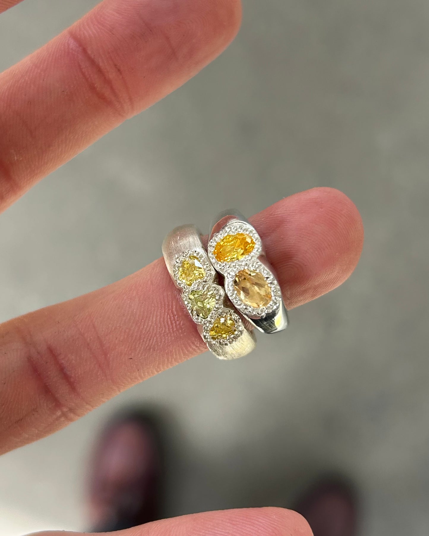 Triple Citrine Band