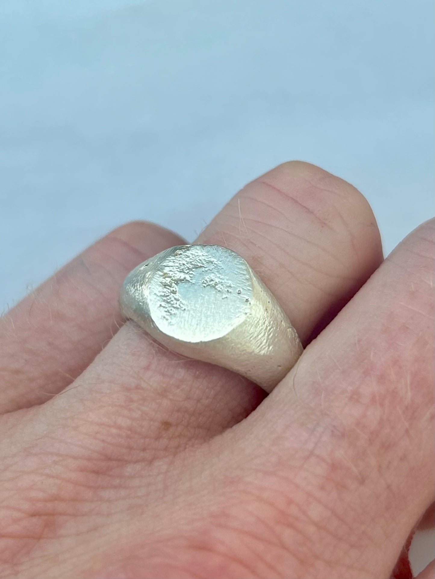 Rough Oval Signet