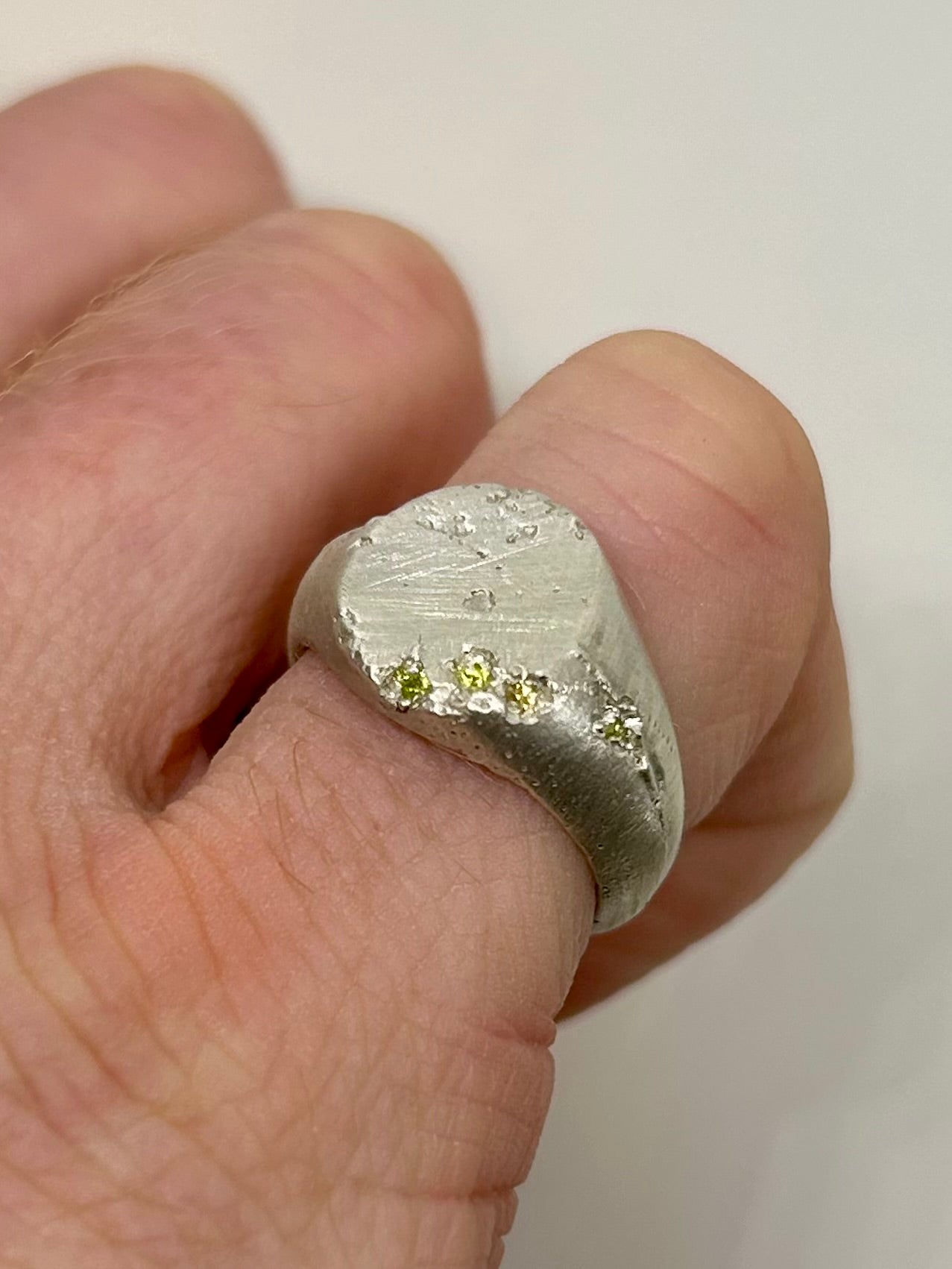 Citrine Rough Oval Signet