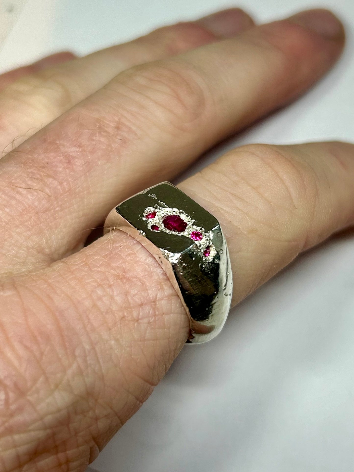 Ruby Rough Signet