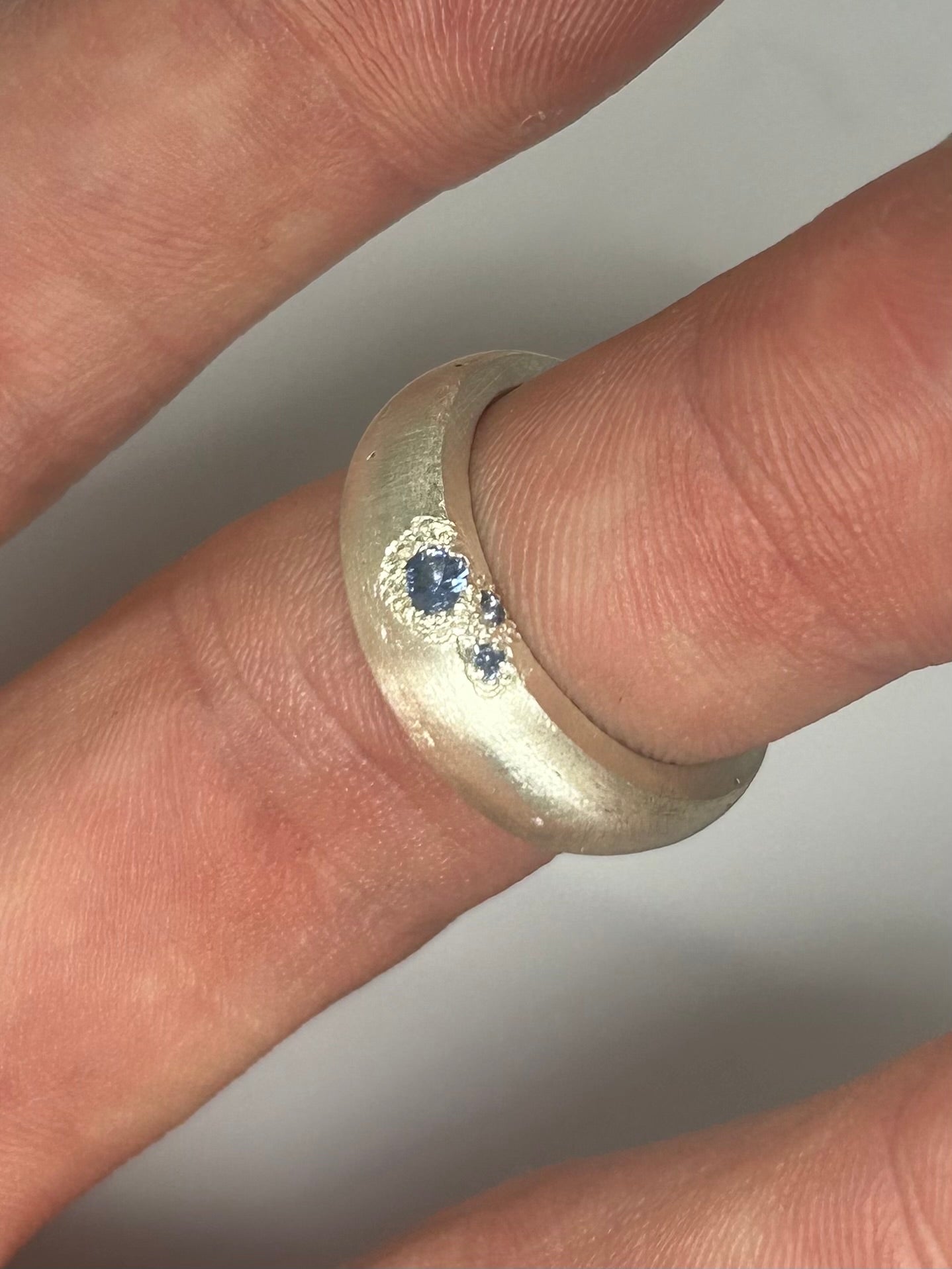 Rough 3 Tourmaline Band