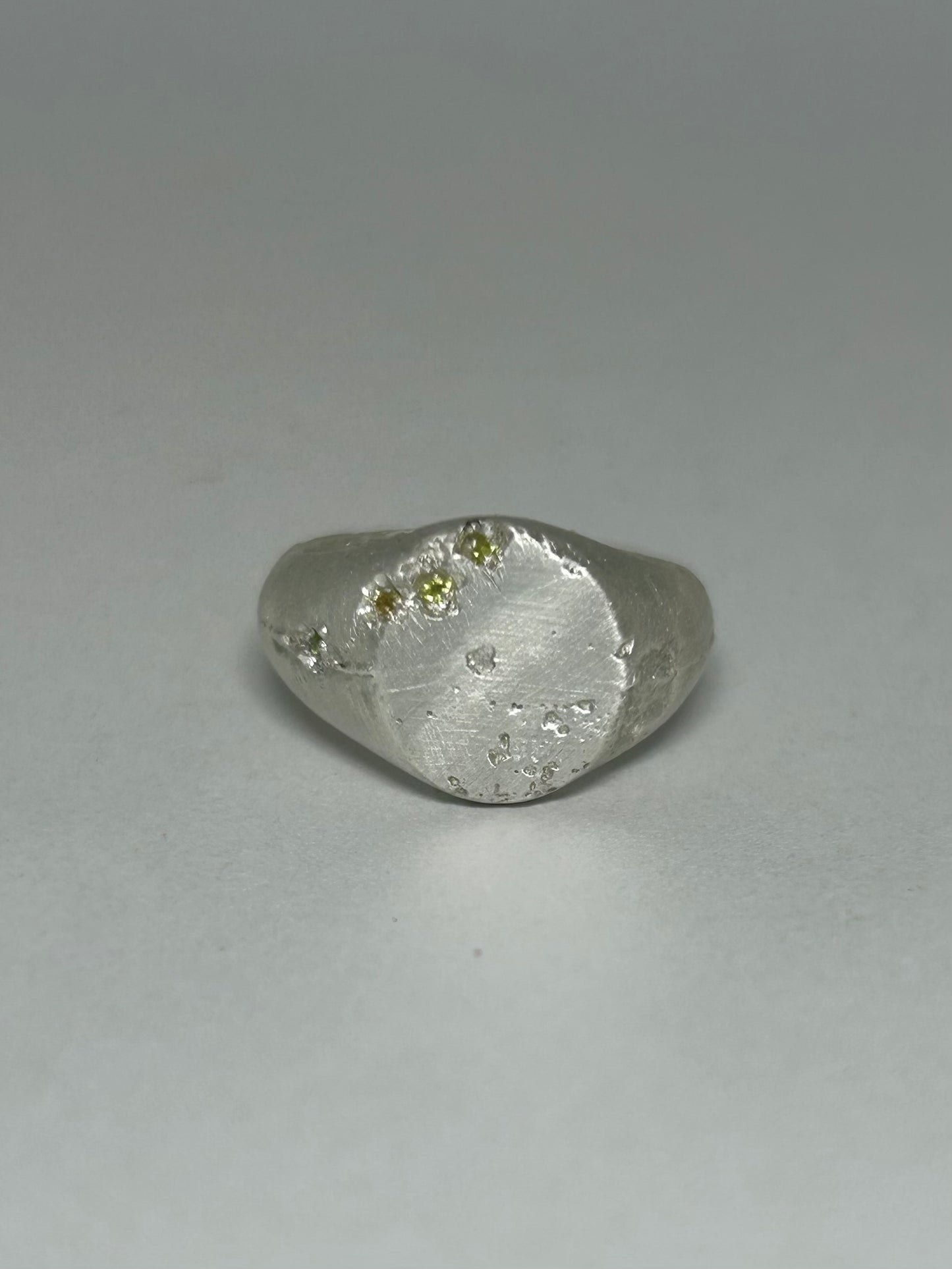 Citrine Rough Oval Signet