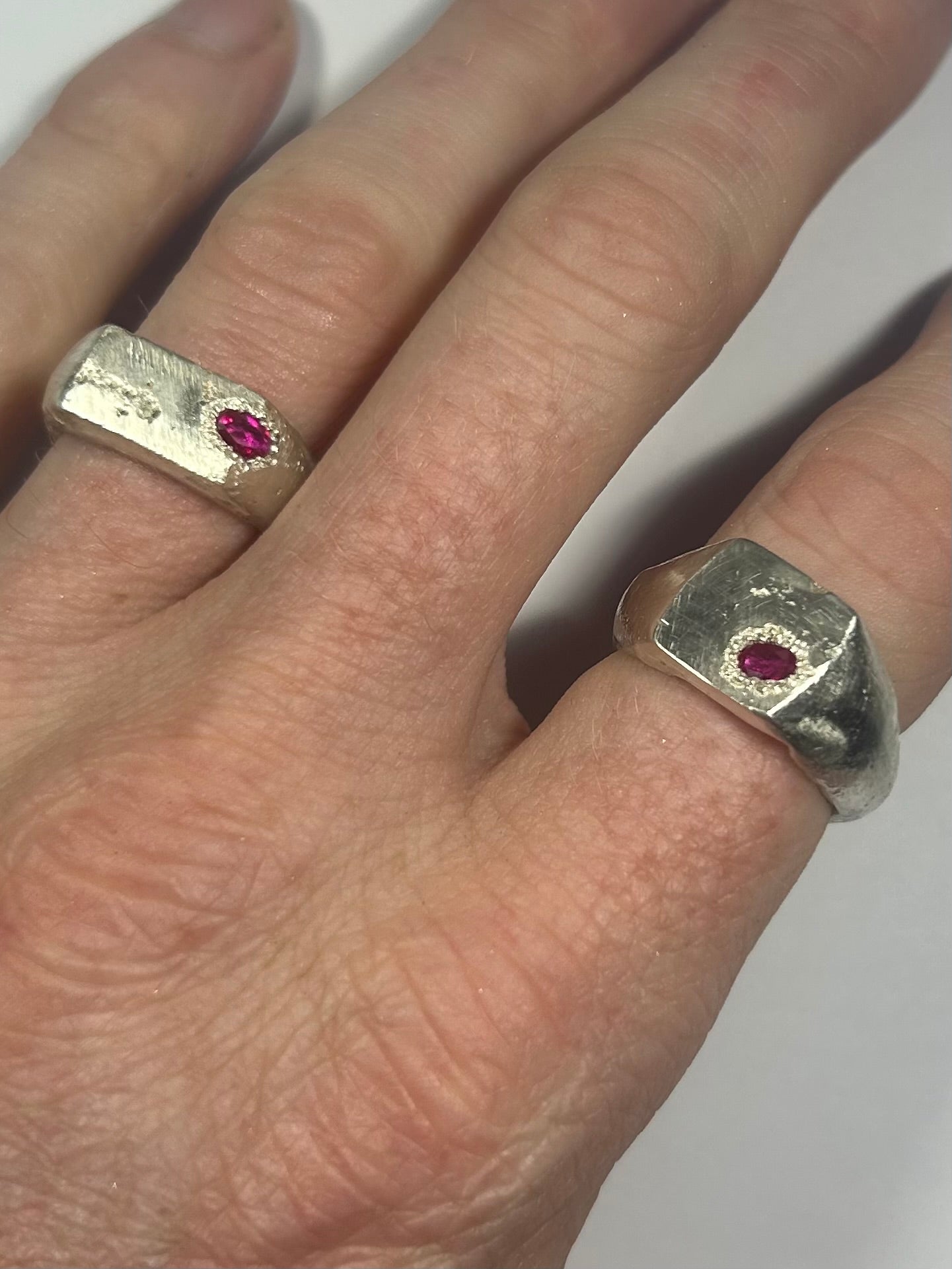Rough Ruby Signet