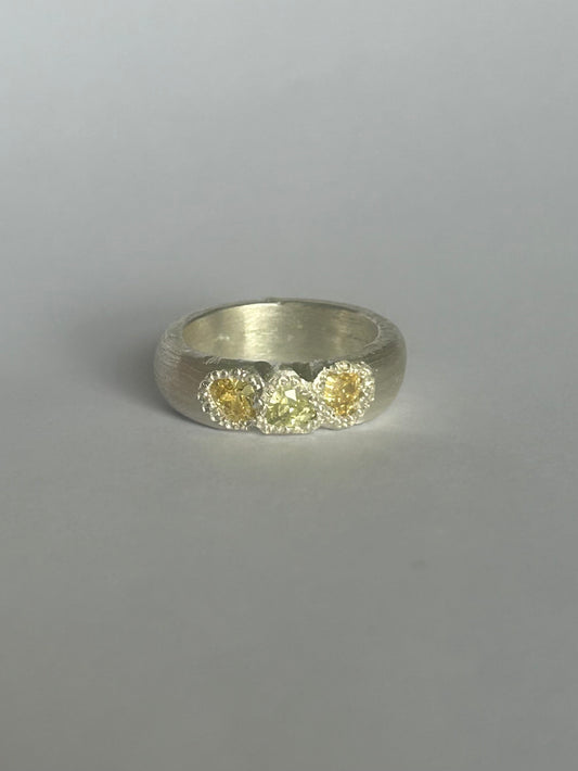 Triple Citrine Band