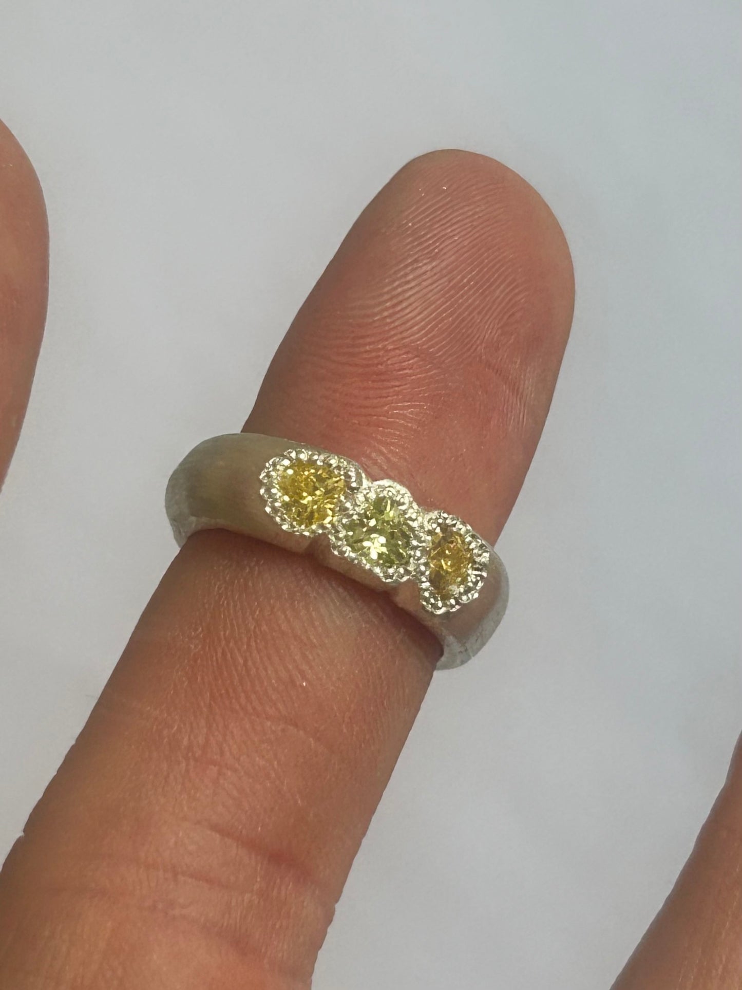 Triple Citrine Band