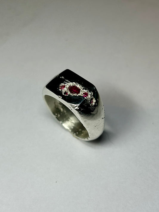Ruby Rough Signet