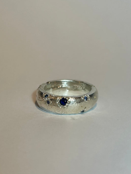 Rough Sapphire Band